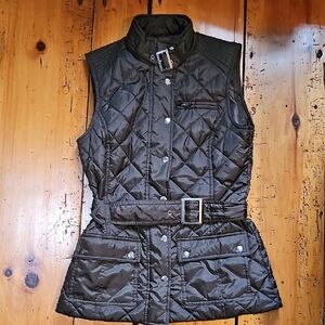 Banana Republic Brown Quilted Vest